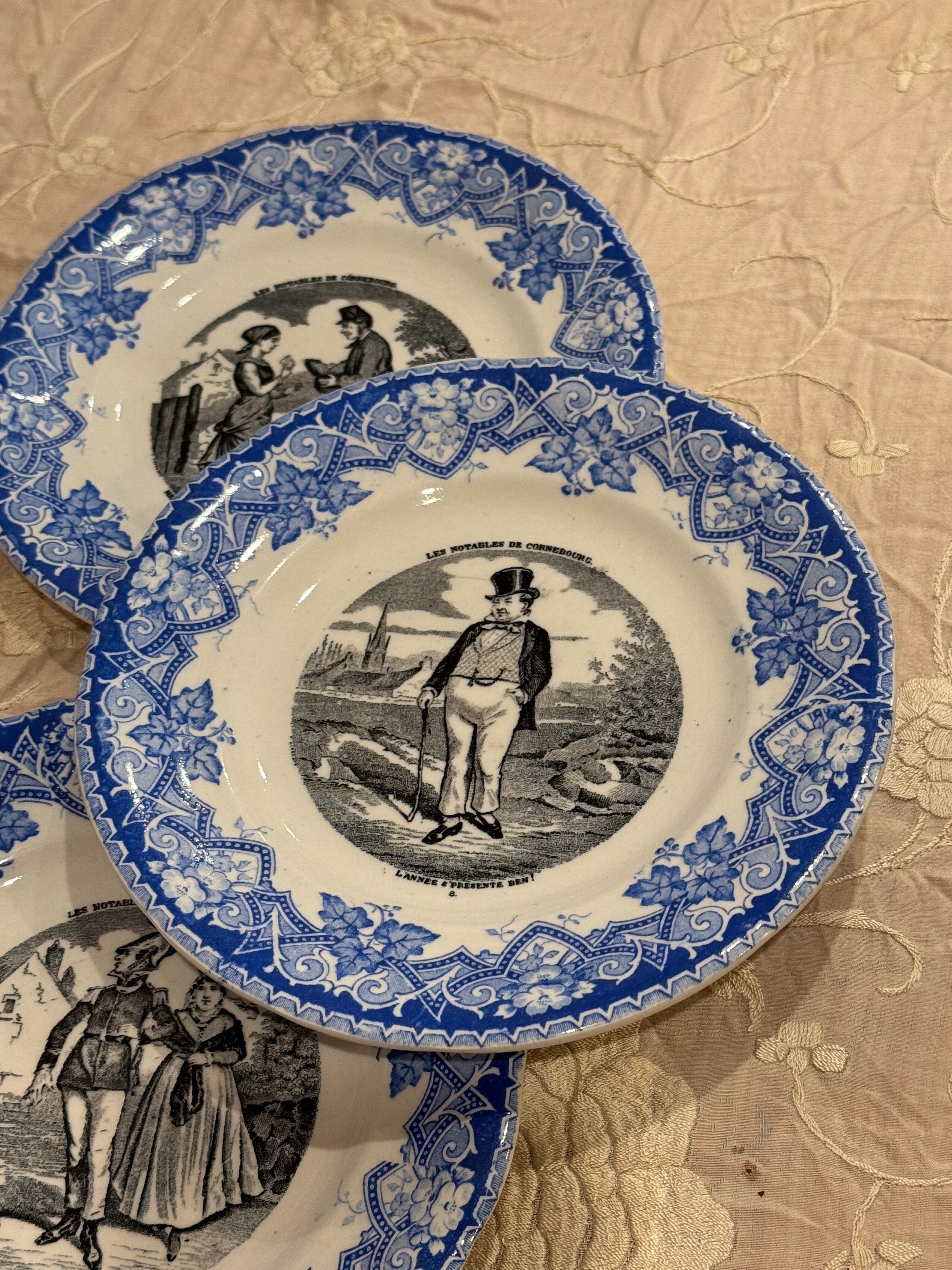 3 talking plates from Lunéville