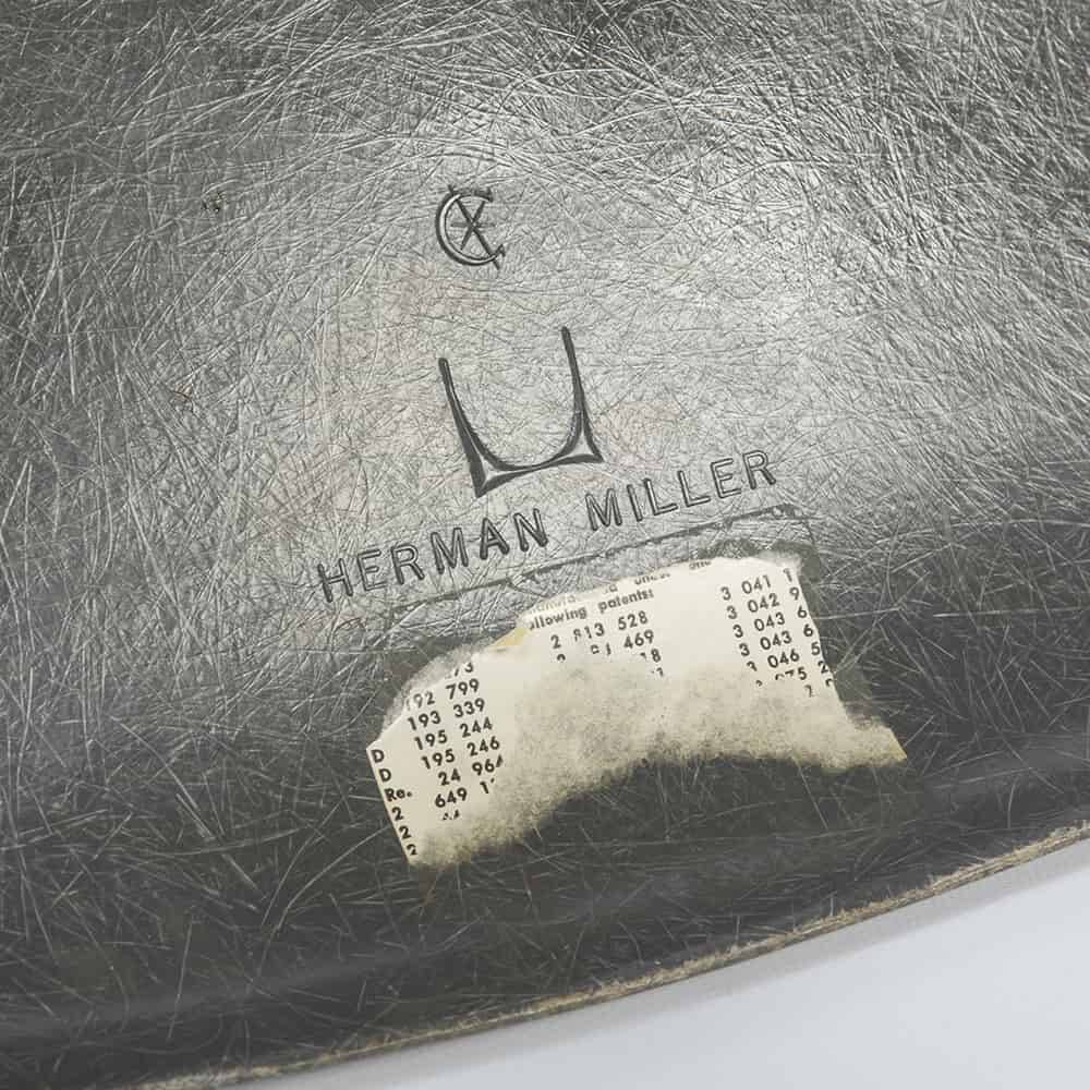Elephant Grey Pair (2) Herman Miller Original Eames DSW Dining Shell Chairs