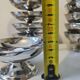 18 low sorbet cups in stainless steel chrome
