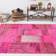 5x8 Pink Vintage Patchwork Rug 242x164Cm