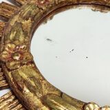 Espejo sol de madera. Spain, 1960s.