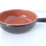Old pan or pan in glazed earthened stoneware