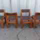 Set de 4 chaises orme Regain vintage 1970