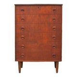 Vintage Scandinavian teak chest of drawers, in the style of Kai Kristiansen