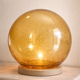 Large blown glass globe with bubbles