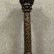 Asia XIXth century: magnificent pedestal column in hard wood carved around 1880