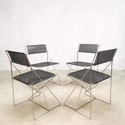 Chaises de salle à manger empilables vintage