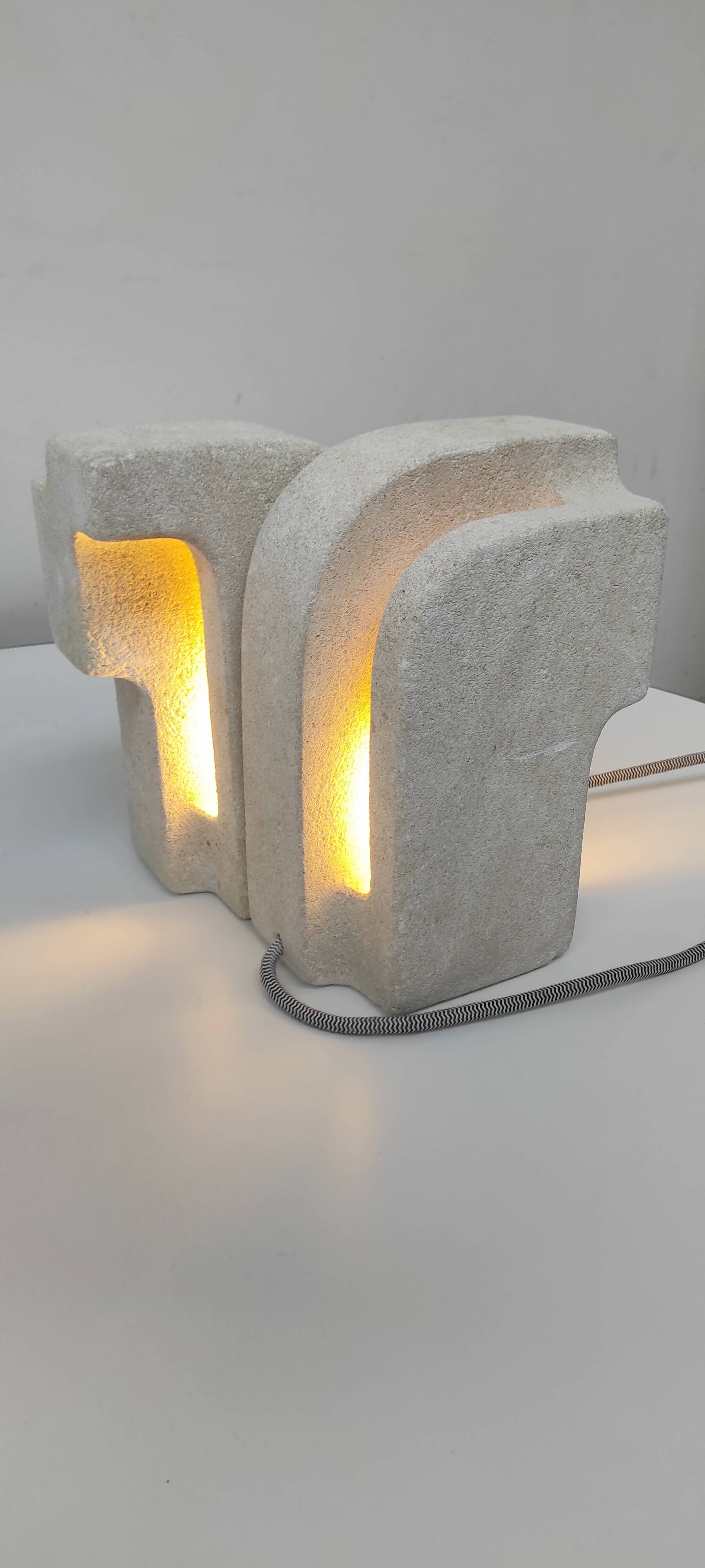 Pair of stone lamps. Albert Tormos 1970