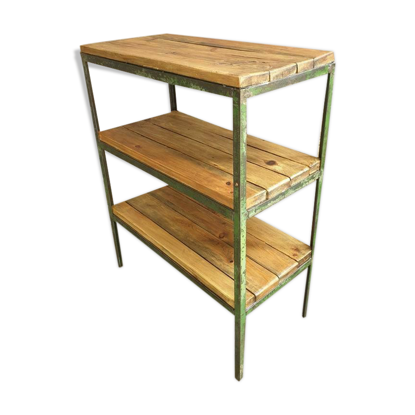 Industrial shelving unit coffeemachine table