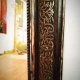 Louis Philippe black and gold mirror