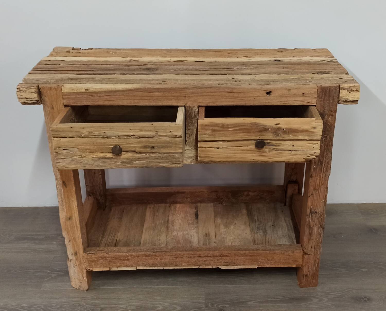 Small wooden console