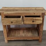 Small wooden console