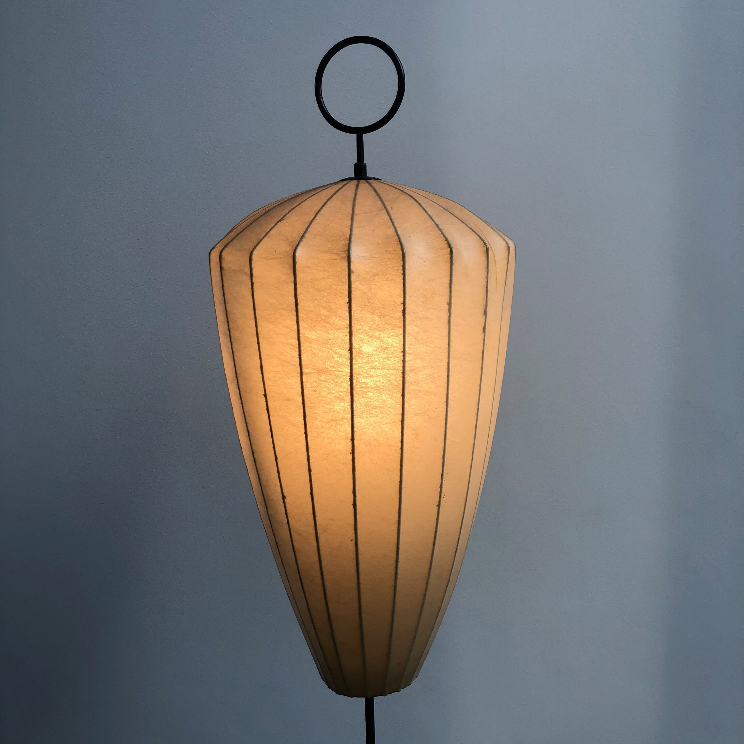 Tripod Cocoon Floor Lamp by H. Klingele for Artimeta, 1950s