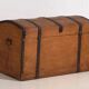 Antique trunk with metal frame (c.1900) #80