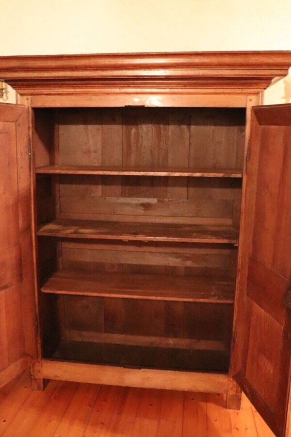 Grande Armoire ''Maison de Famille'' XIXe - Bois Blond Massif (Merisier