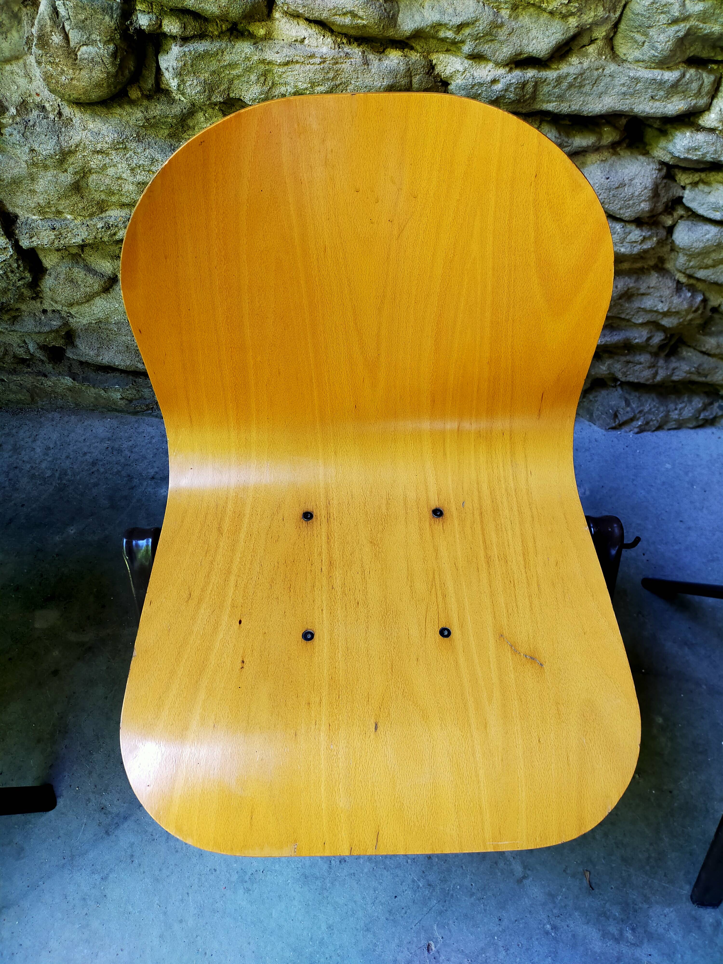 Set of 4 galvanita chairs