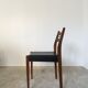 6 chaises scandinaves bois et skaï noir