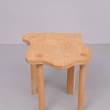 Solid Pine Stool by Era Herbstb 1980s Germany