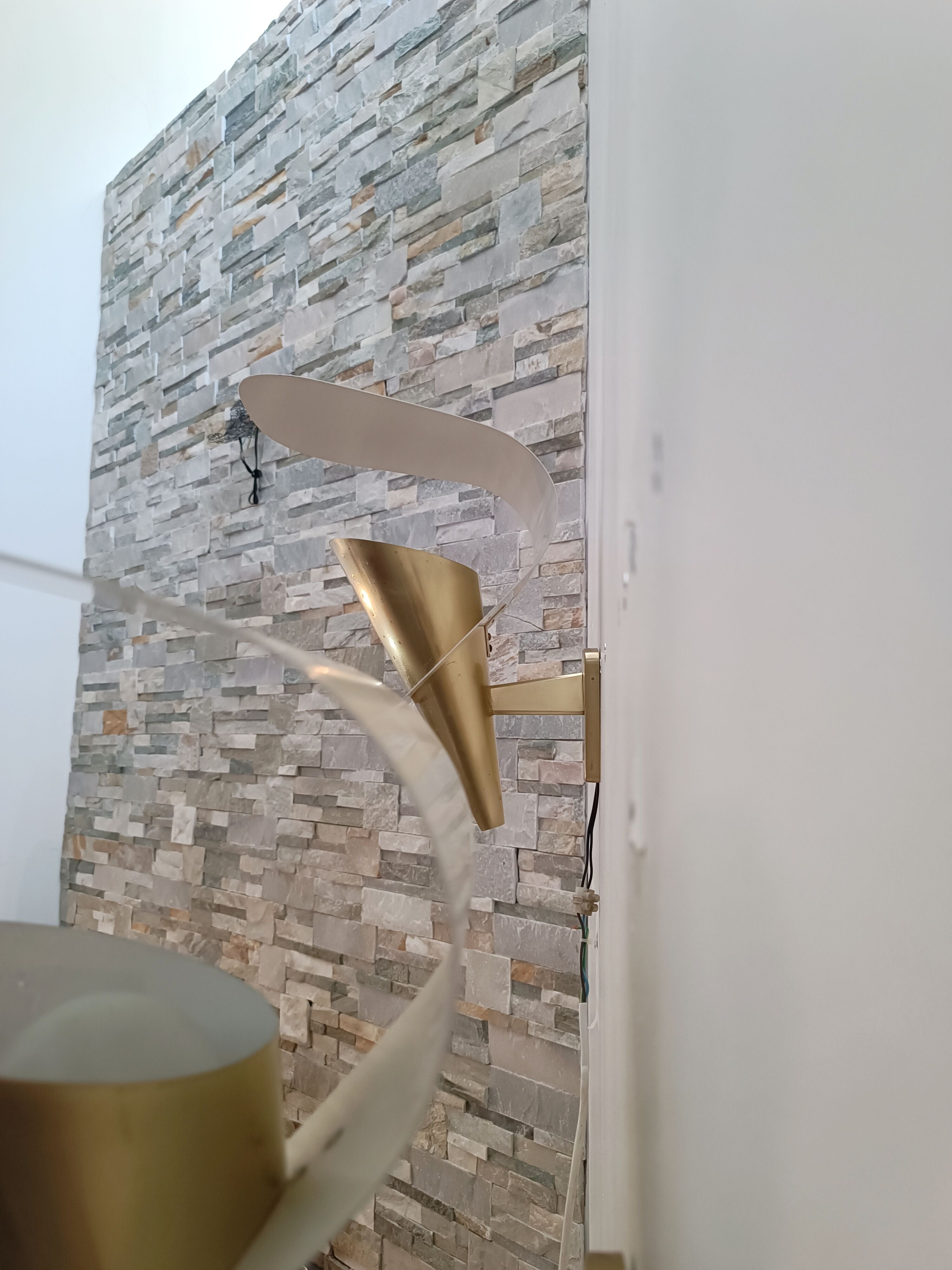 Modernist wall sconces by Metalarte 1950-60