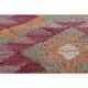 1970s Turkish Oushak Handmade Wool Cotton Pink Runner Rug 94x322