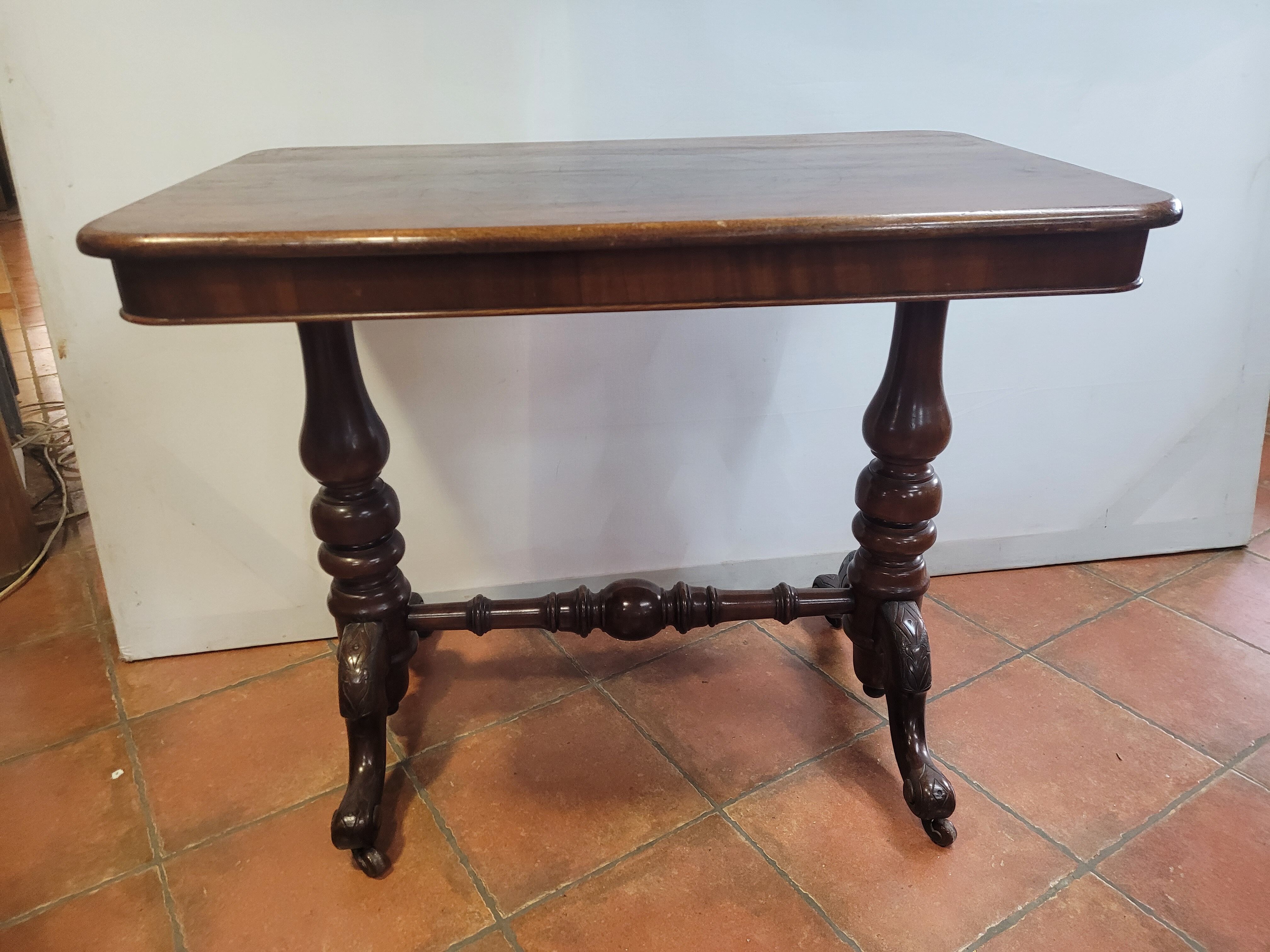 Antique mahogany bistro table