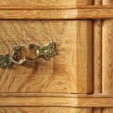 Vintage Mid-century Baroque Style Danish High Boy Brutalist Dresser 1960s