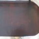 Vintage children's desk console bamboo rattan curved wood Thonet style 80s dark mahogany