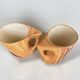 Grandjean Jourdan Vallauris Vintage ceramic faux bois orangeade set
