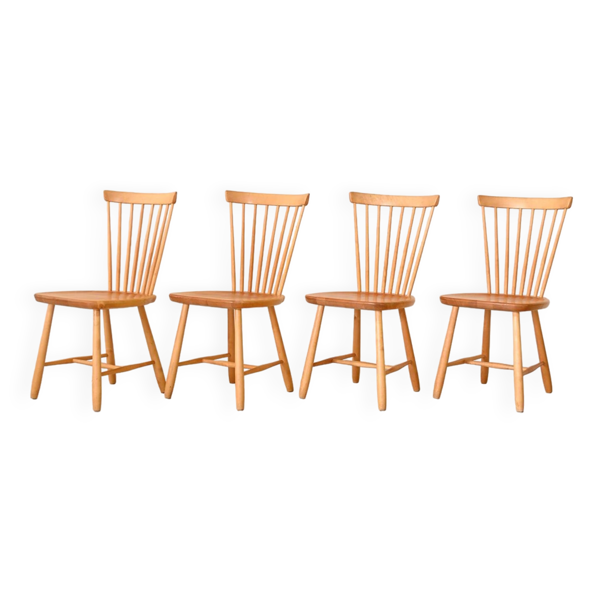 Set of 4 chairs by Carl Malmsten "Lilac Aland"