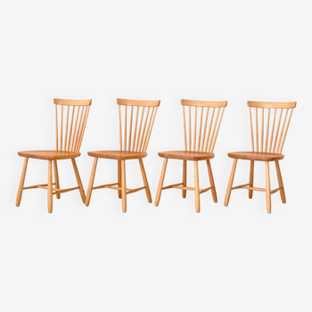 Set of 4 chairs by Carl Malmsten "Lilac Aland"