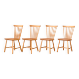 Suite de 4 chaises de Carl Malmsten "Lilac Aland"