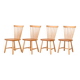 Suite de 4 chaises de Carl Malmsten "Lilac Aland"