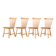 Suite de 4 chaises de Carl Malmsten "Lilac Aland"