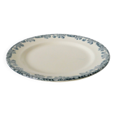 Large round ironstone platter, "Savoie" pattern, 19th century