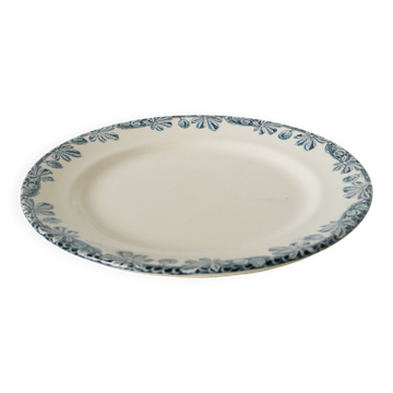 Large round ironstone platter, "Savoie" pattern, 19th century