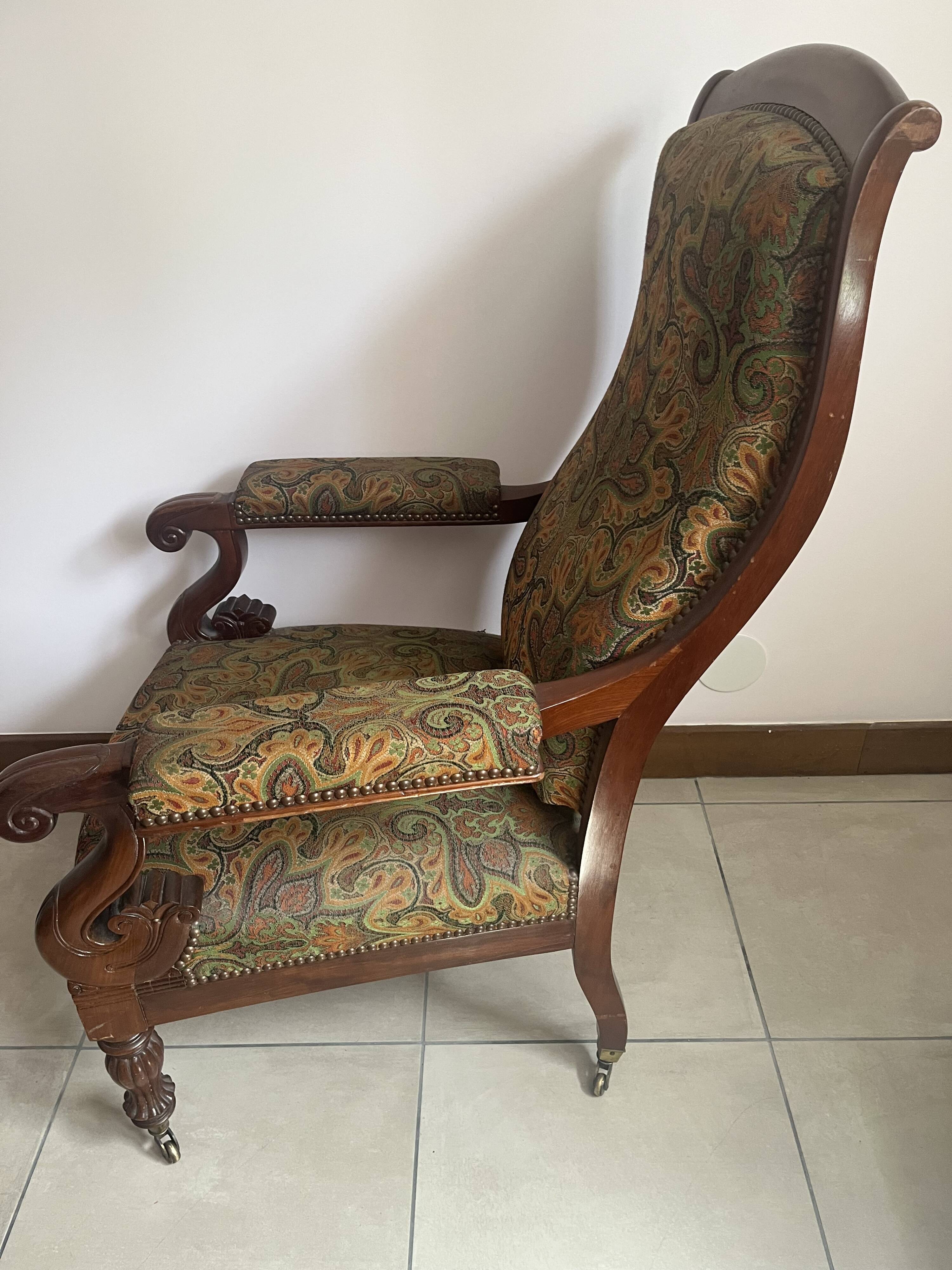 Antique mahogany armchair