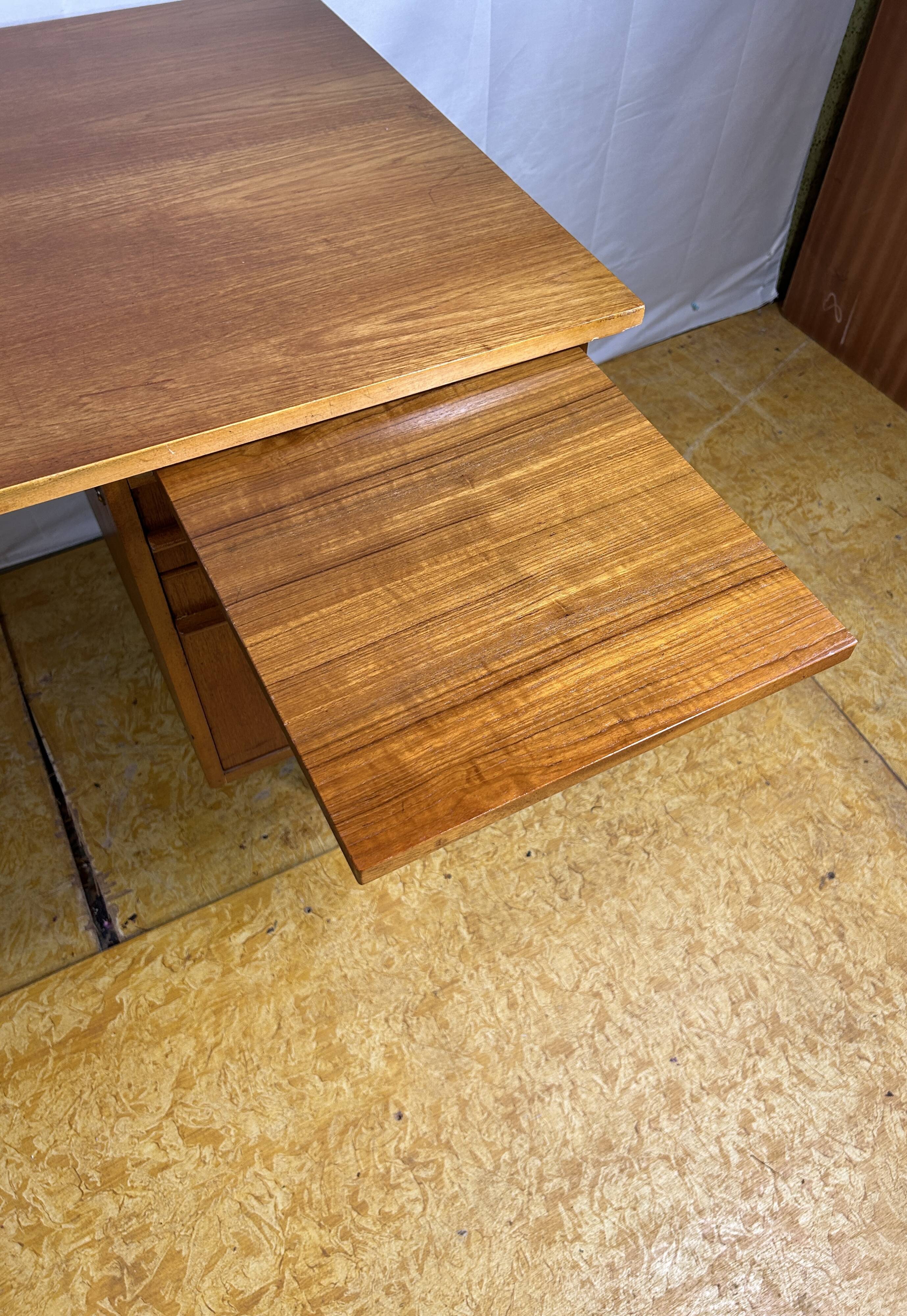Mid-Century Retro Vintage Teak Desk – 1960s Danish Design