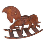 Vintage wooden rocking horse