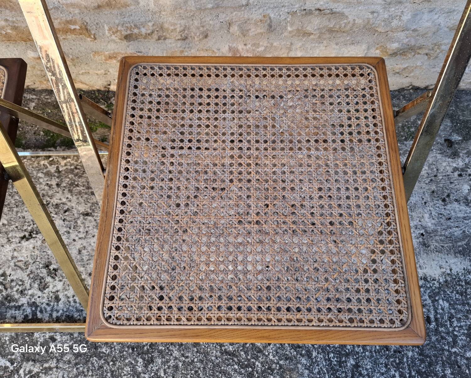 Italian cane folding chairs