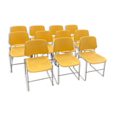 Set 12 Thomas Tolleson Matrix chairs for Krueger, 70s, USA
