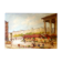Painting from the 1940s The Flower Market signed Robert Giovani