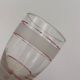 Set of 14 vintage glasses, 3 different sizes, white and red decorations - 1950s