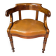 Fauteuil de bureau en noyer, époque Restauration