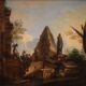 Grand Capriccio avec ruines et figures classiques du XVIIIe siècle