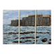 Triptych A Small Corner of Saint-Tropez 70 X 90 Painting of the Ponche Beach