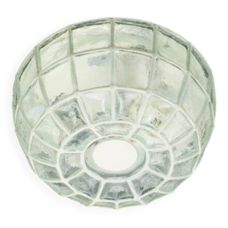 Mid Century Glass Ceiling Light From Limburg, Germany, 1960s/1970s