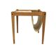 Scandinavian oak magazine rack, S.P Jensen, BRDR Furbo, Sweden, 1960