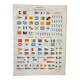 Old engraving 1898, Navigation, navy, flag (1) • Lithograph, Original plate