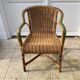 Fauteuil en osier vintage