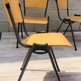 Set of 4 chairs design in wood